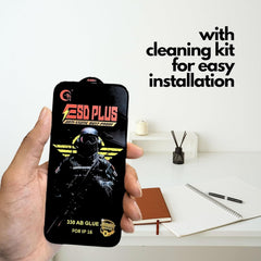Tempered Glass for iPhone | Gtel ESD Plus Anti-Static Screen Protector | Pack of 2