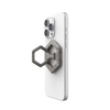 UAG Magnetic Phone Ring Stand for MagSafe Cases, 360° Rotating Kickstand & Finger Grip, Premium Metal Grey Titanium