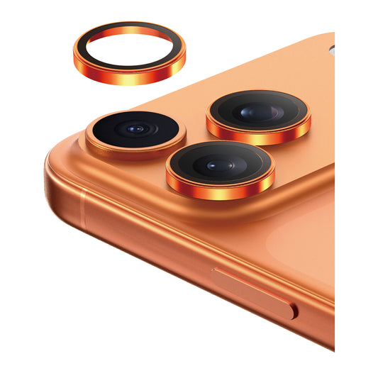 Sapphire PVD Camera Lens | iPhone 17 Series | Pure sapphire 9 MOHS - Cosmic Orange