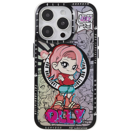 QLLY PINK MAGNETIC CASE FOR IPHONE MAGSAFE BY PQY