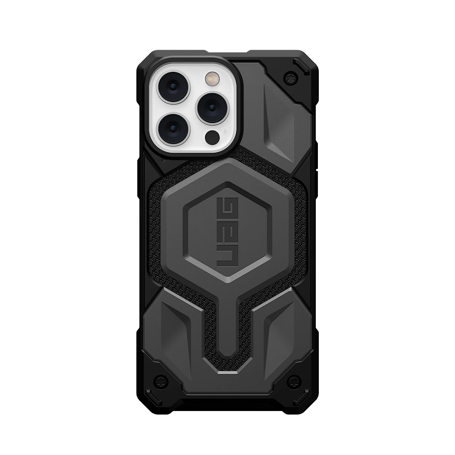 IPHONE 15 SERIES UAG IPHONE MONARCH PRO: MAGSAFE COMPATIBLE, RUGGED, SHOCKPROOF, PREMIUM PROTECTIVE COVER TITANIUM GREY