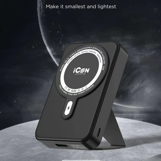 22.5w/15w Magsafe Wireless Powerbank 10000mAh with Magnetic Stand