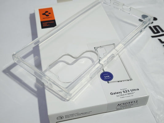 Spigen S23 Ultra / S24 Ultra Clear Case with Border