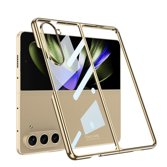 Electroplating Shockproof Transparent with Border Case For Samsung Galaxy Z Fold 5