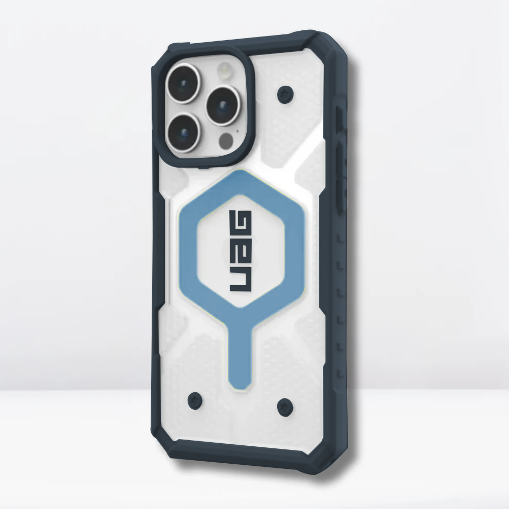 Uag Magsafe pathfinder Armor Lightweight Slim Case For Iphone Military Drop Tested  Transparent Sky Blue