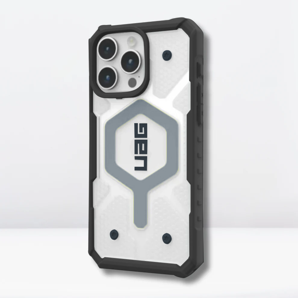 iPhone 17 Series Uag Magsafe pathfinder Armor Lightweight Slim Case For Iphone Military Drop Tested  Transparent Gray