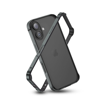iPhone 17, 17 Pro & 17 Pro Max Frame Bumper Cover Inner Soft (No Back) | Anodized Aluminum Bumper | Edge Armor Protective Minimal Case Black Titanium