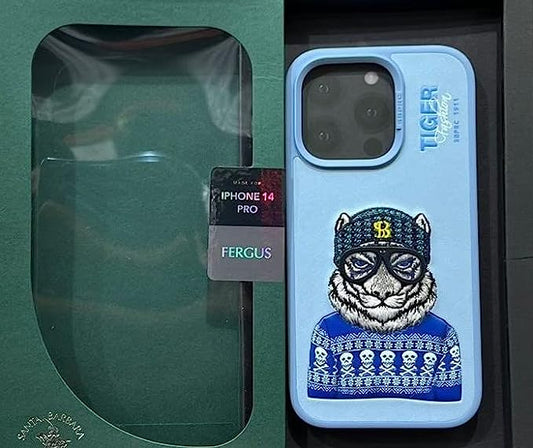 Santa Barbara Fergus Series Lion Face Premium Case For iPhone -Color Sky