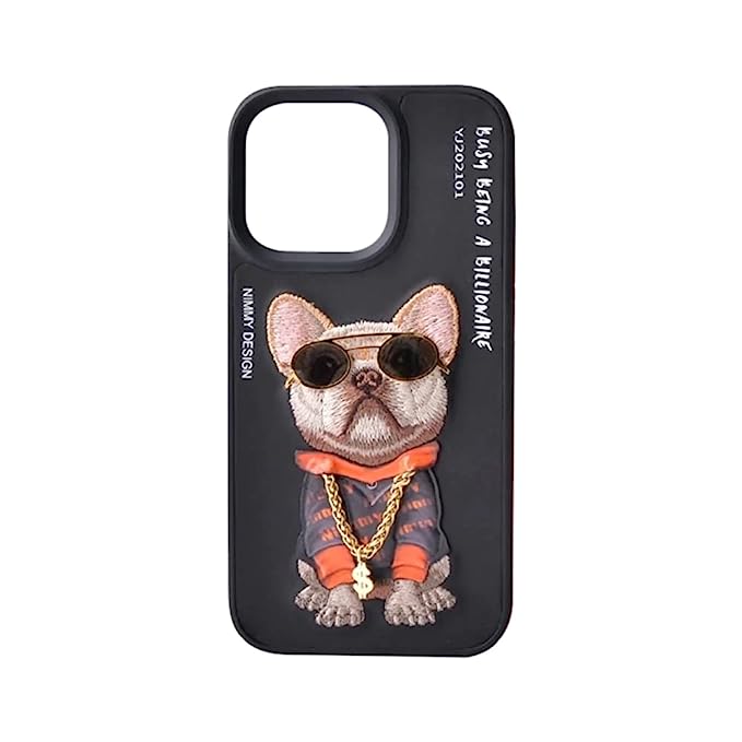 Nimmy Premium 3D Dog Case For iPhone Color Black