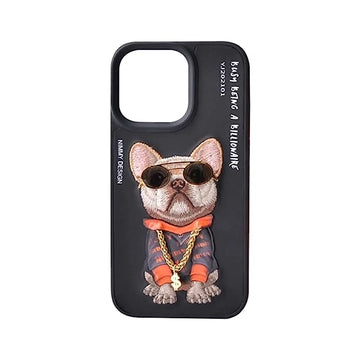 Nimmy Premium 3D Dog Case For iPhone Color Black