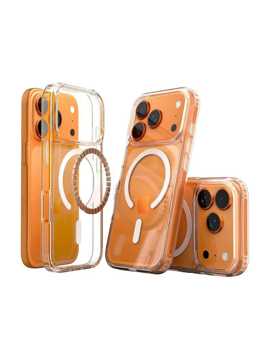 iPhone 17 Series Anti Yellowing Series Transparent Cover with Magsafe - Clear