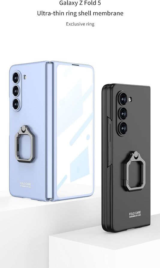 Case with Screen Protector, Built-in 360° Magnetic Kickstand Shockproof Cover Case for Samsung Galaxy Z Fold 5