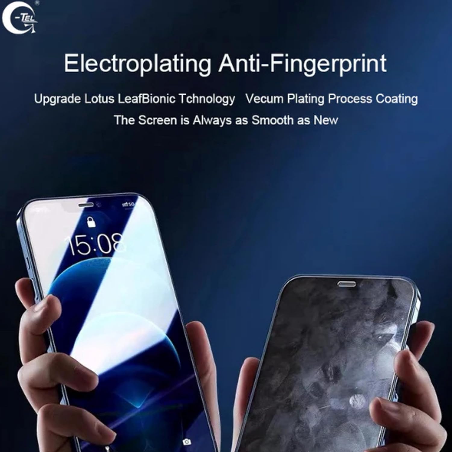 Tempered Glass for iPhone | Gtel ESD Plus Anti-Static Screen Protector | Pack of 2