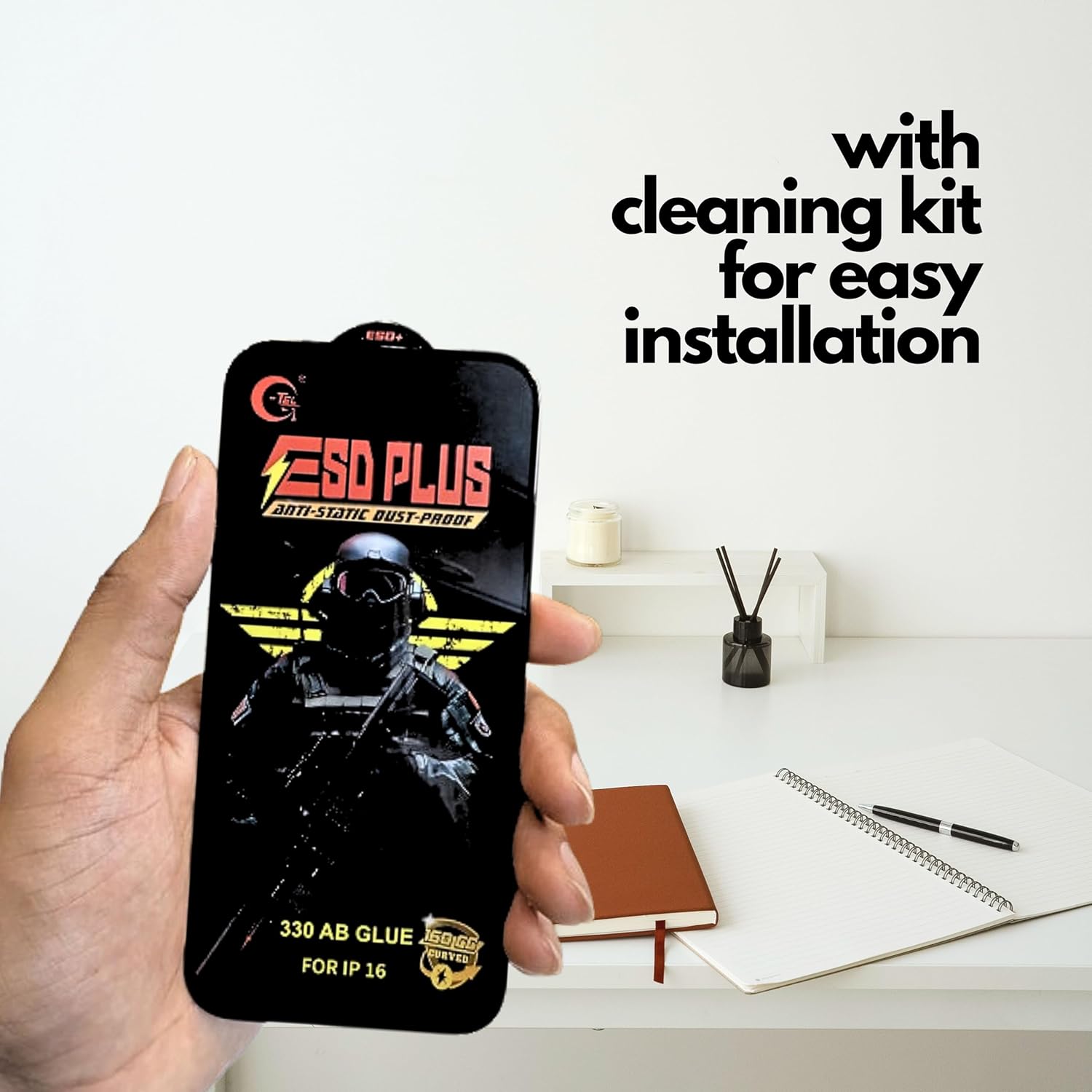 Tempered Glass for iPhone | Gtel ESD Plus Anti-Static Screen Protector | Pack of 2