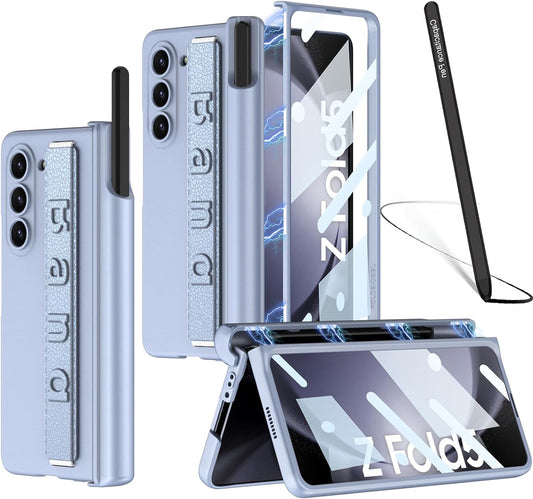Premium Phone Case with Pen Holder and Kickstand Band For Fold 5