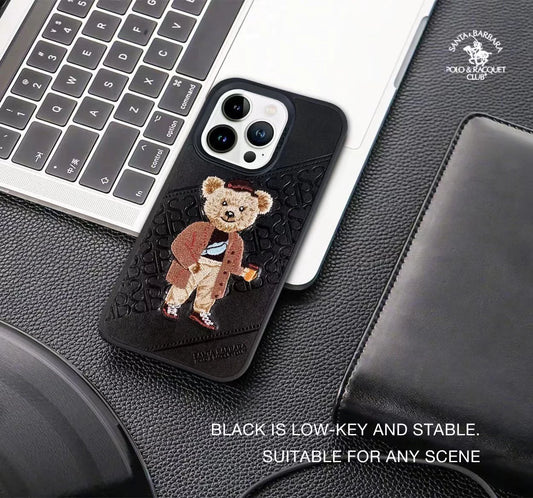 Santa Barbara Polo Bear Premium Case For iPhone -Color Black