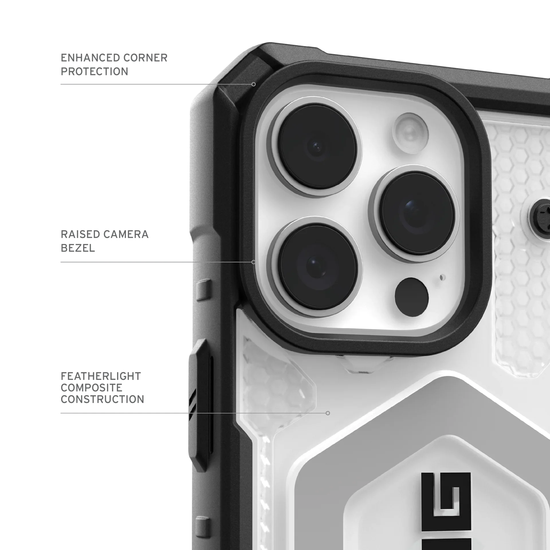 iPhone 17 Series Uag Magsafe pathfinder Armor Lightweight Slim Case For Iphone Military Drop Tested  Transparent Gray