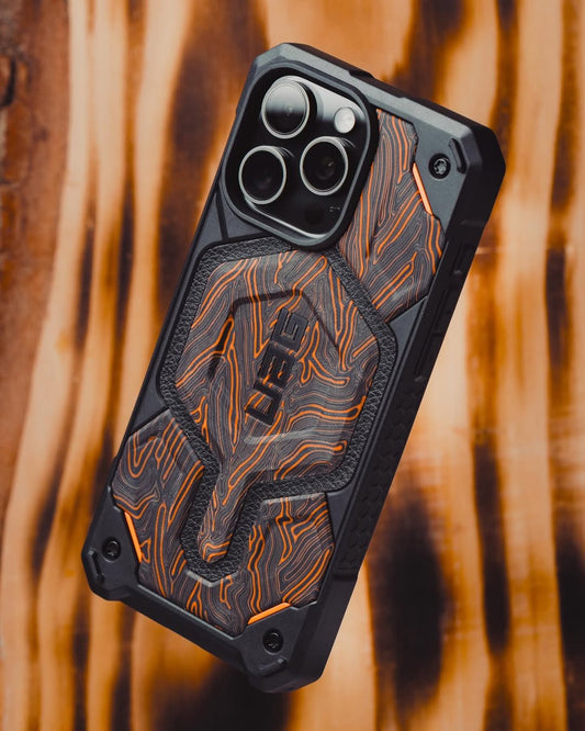 IPHONE 16 SERIES UAG IPHONE MONARCH PRO: MAGSAFE COMPATIBLE, RUGGED, SHOCKPROOF, PREMIUM PROTECTIVE COVER ORANGE COLOR