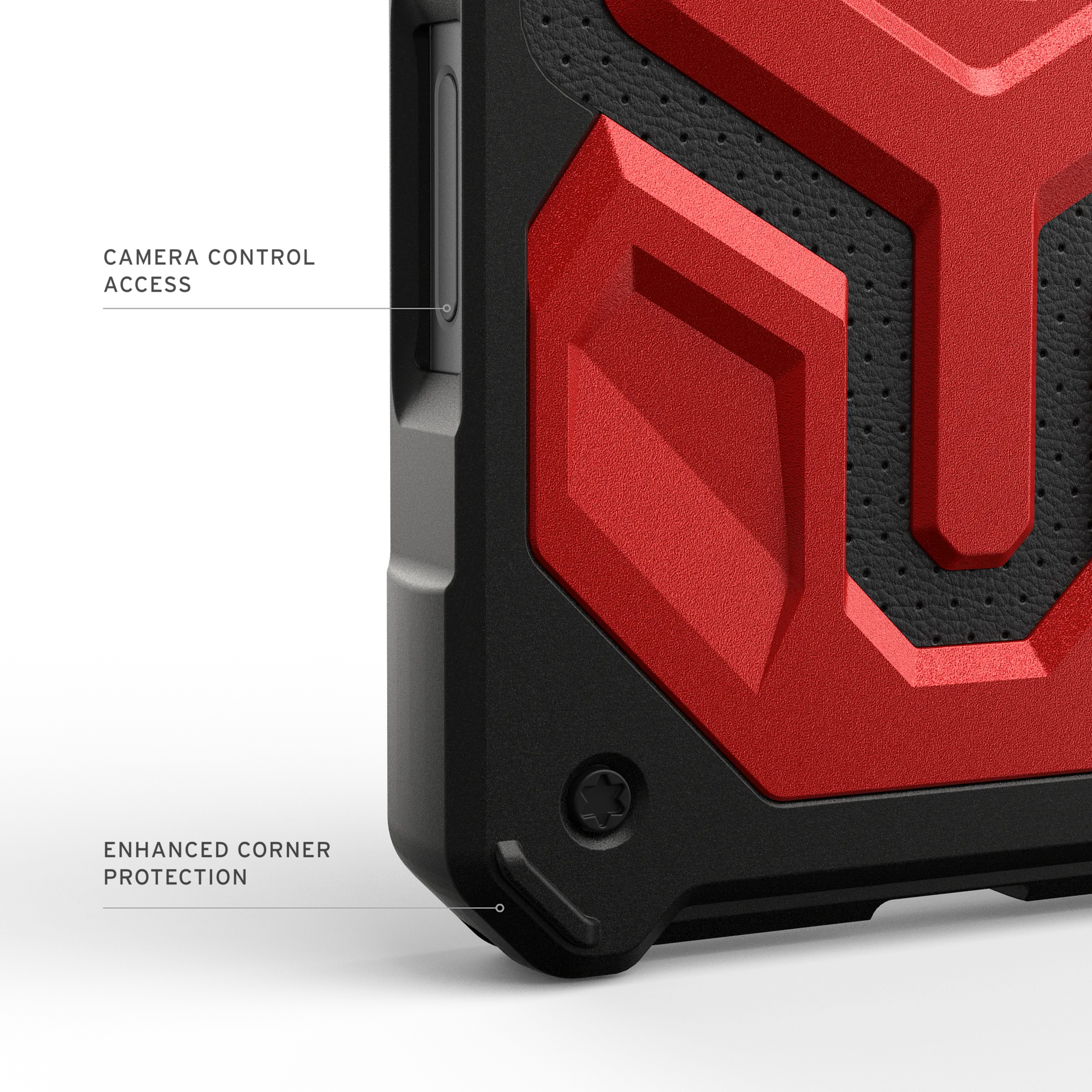 IPHONE 17 SERIES UAG IPHONE MONARCH PRO: MAGSAFE COMPATIBLE, RUGGED, SHOCKPROOF, PREMIUM PROTECTIVE COVER CRIMSON RED