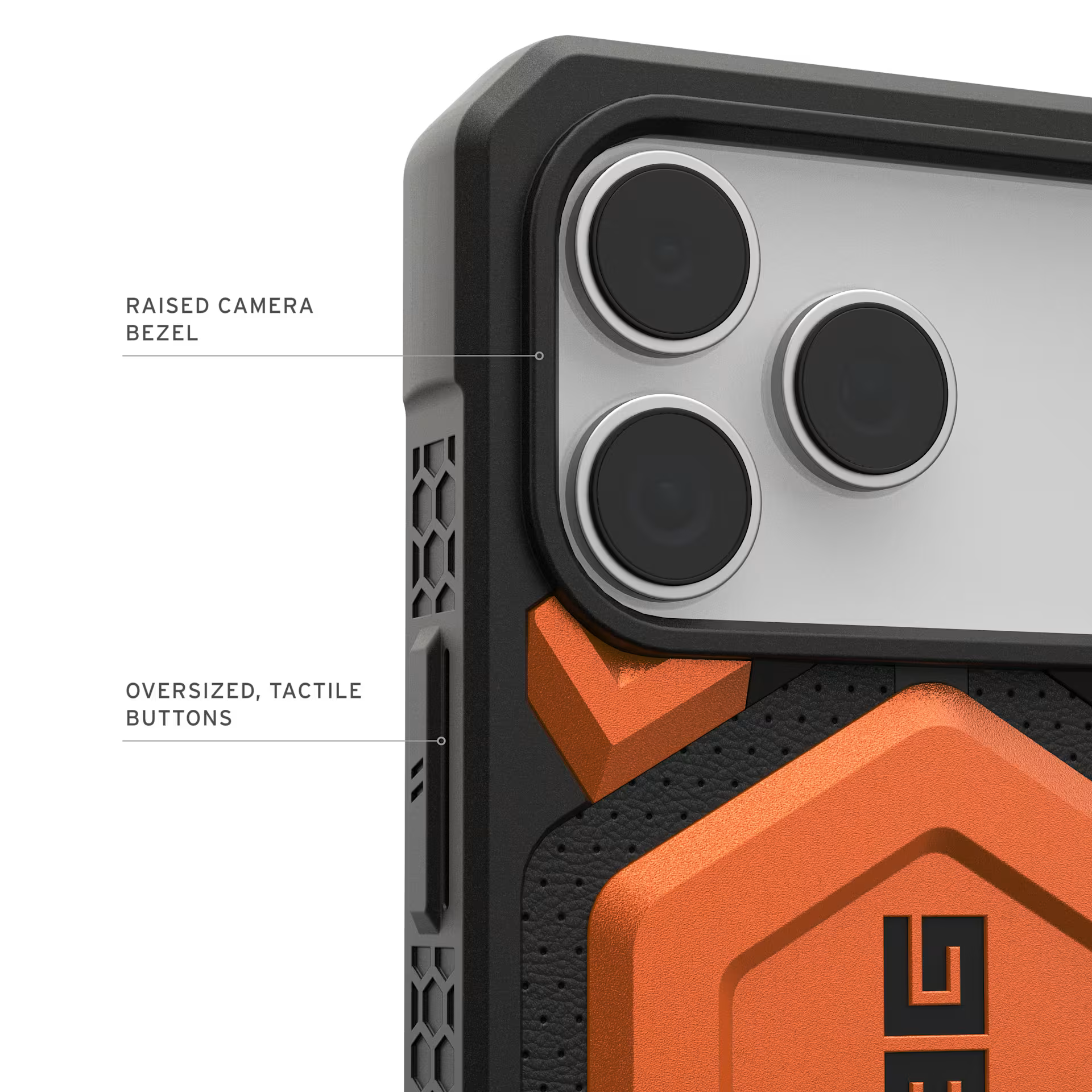 IPHONE 17 SERIES UAG IPHONE EXCLUSIVE MONARCH PRO: MAGSAFE COMPATIBLE, RUGGED, SHOCKPROOF, PREMIUM PROTECTIVE COVER ORANGE