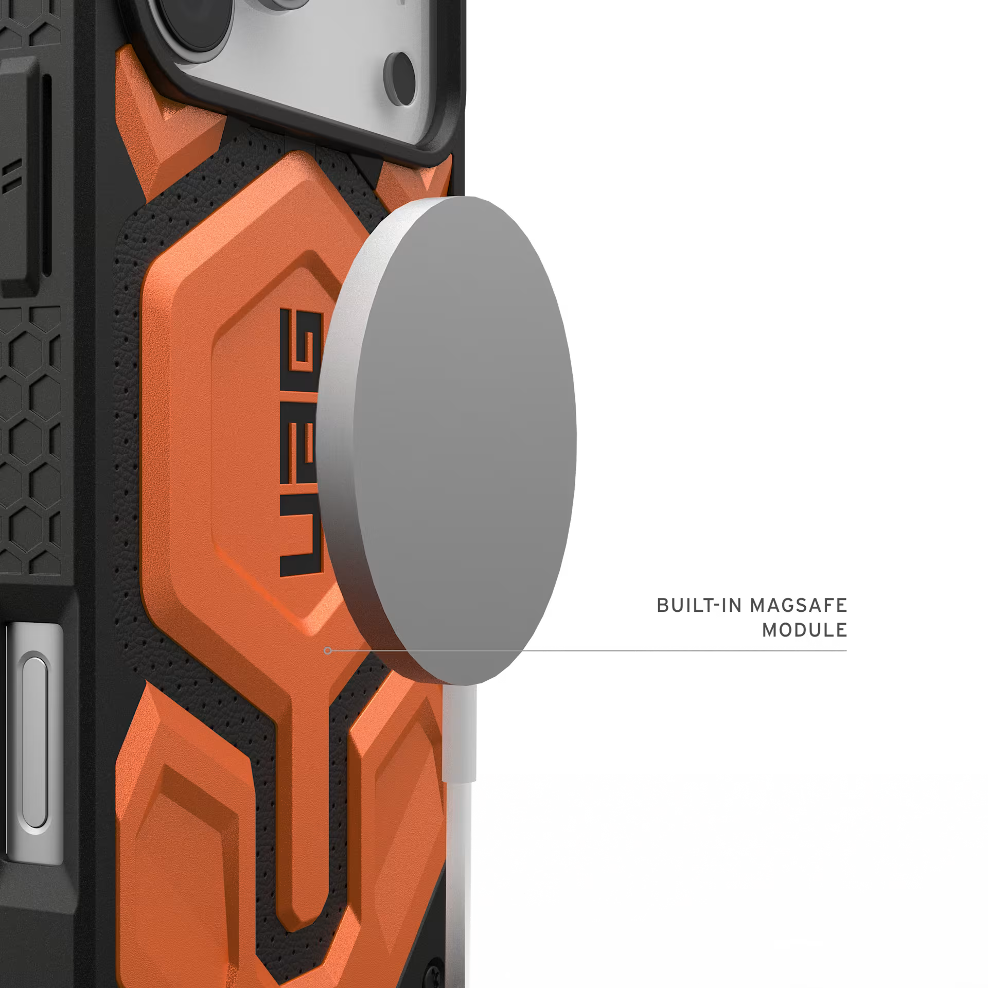 IPHONE 17 SERIES UAG IPHONE EXCLUSIVE MONARCH PRO: MAGSAFE COMPATIBLE, RUGGED, SHOCKPROOF, PREMIUM PROTECTIVE COVER ORANGE