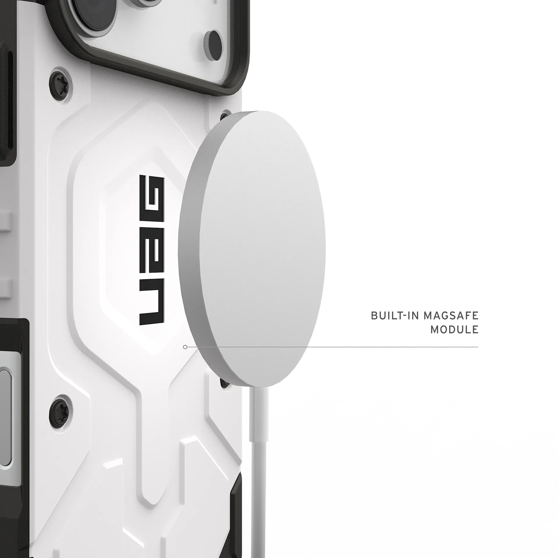 iPhone 17 Series Uag magsafe pathfinder Armor Lightweight Slim Case For Iphone Military Drop Tested-White