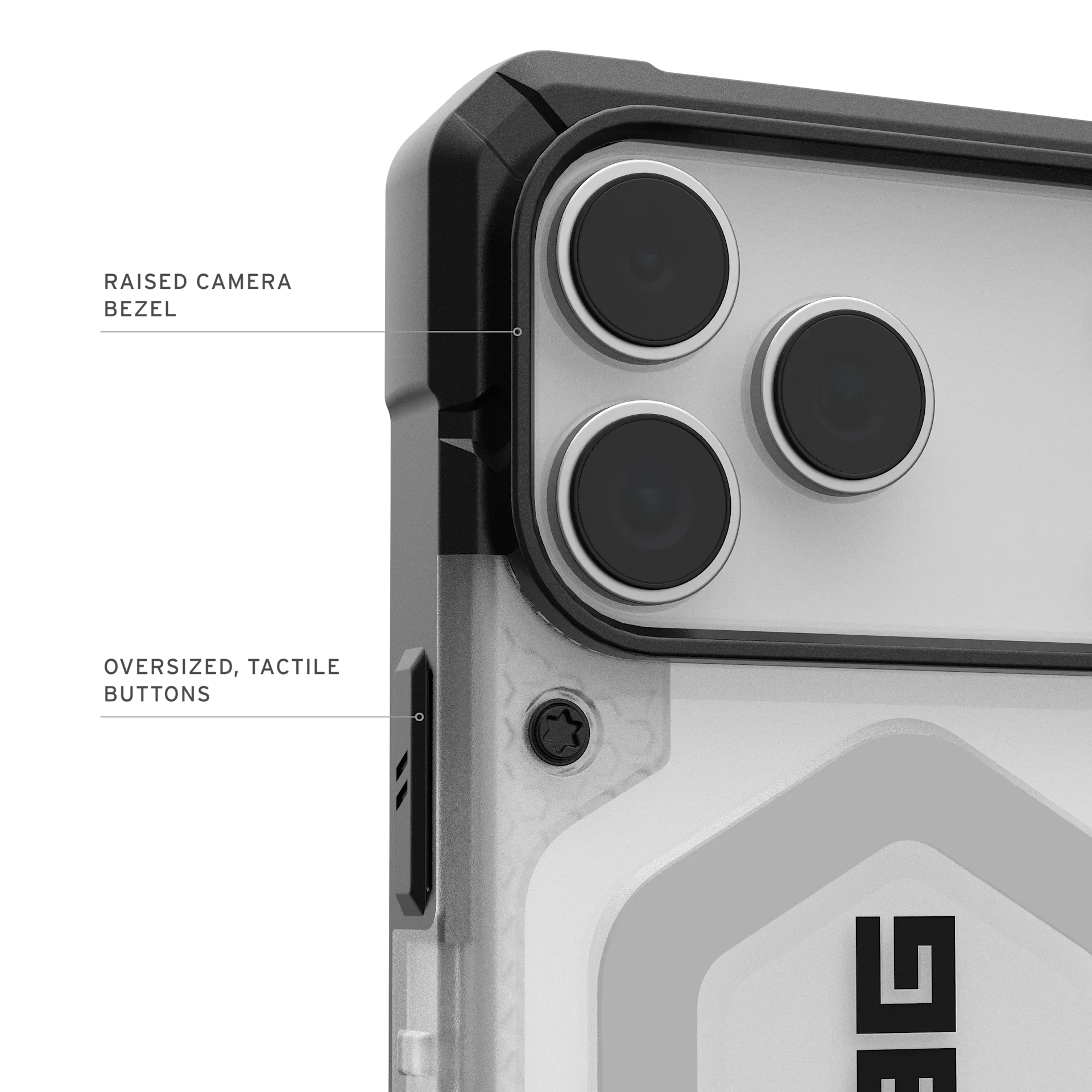 iPhone 17 Series Uag Magsafe pathfinder Armor Lightweight Slim Case For Iphone Military Drop Tested  Transparent Gray