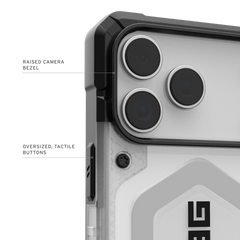 iPhone 17 Series Uag Magsafe pathfinder Armor Lightweight Slim Case For Iphone Military Drop Tested  Transparent Gray