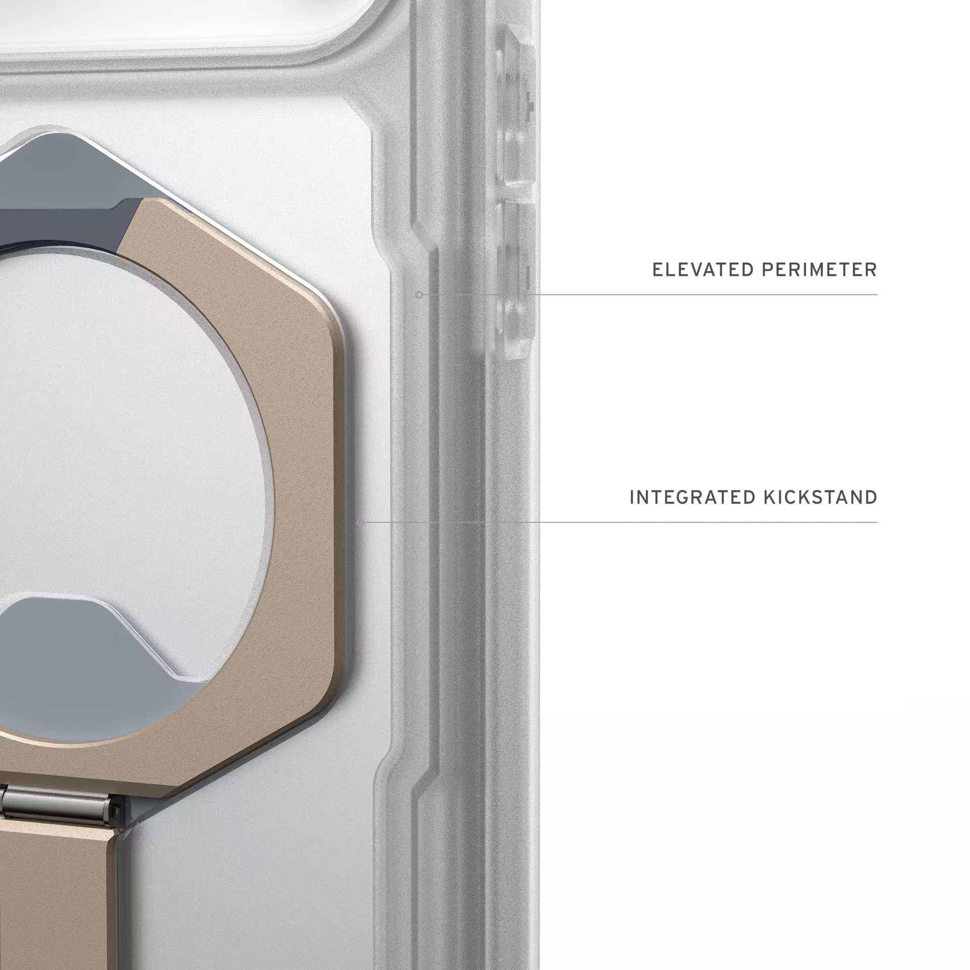 iPhone 17 Series Uag Plasma XTE Stand MagSafe ,Rugged Protective Case Clear/Titanium