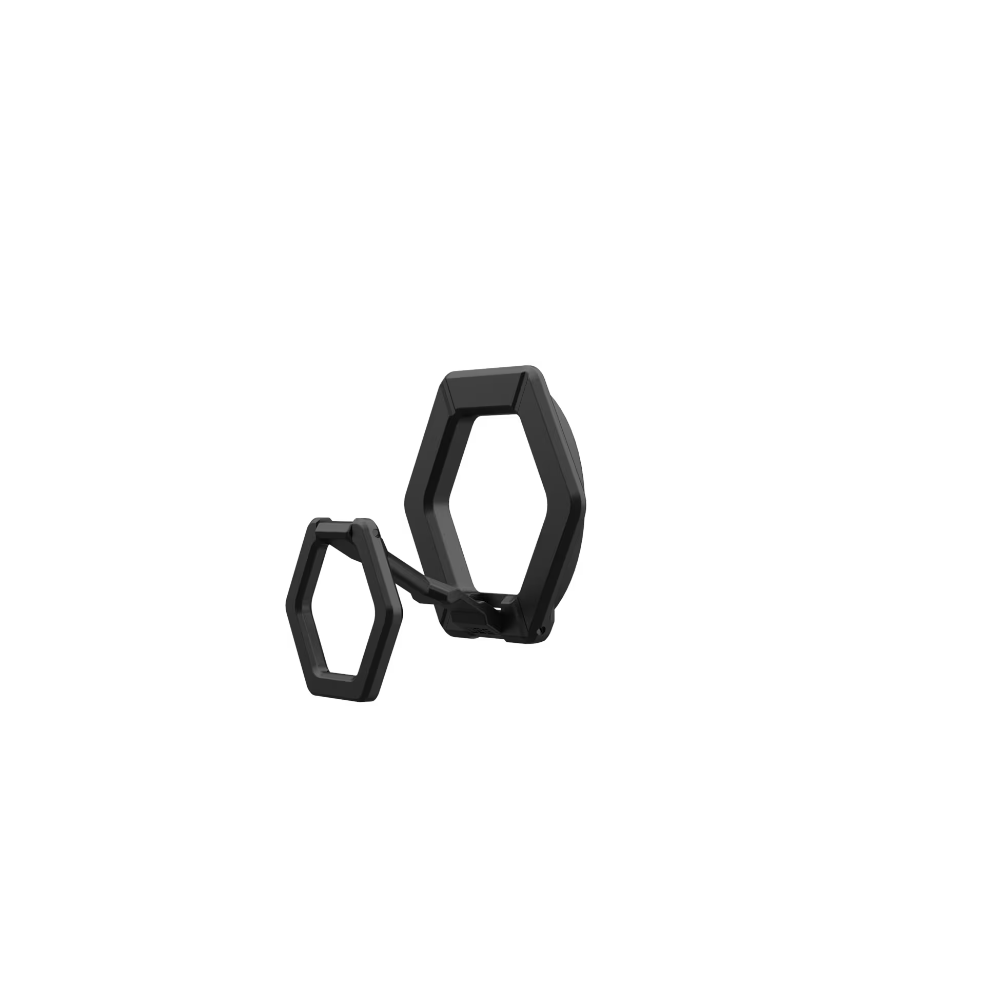 UAG Magnetic Phone Ring Stand for MagSafe Cases, 360° Rotating Kickstand & Finger Grip, Premium Metal Black