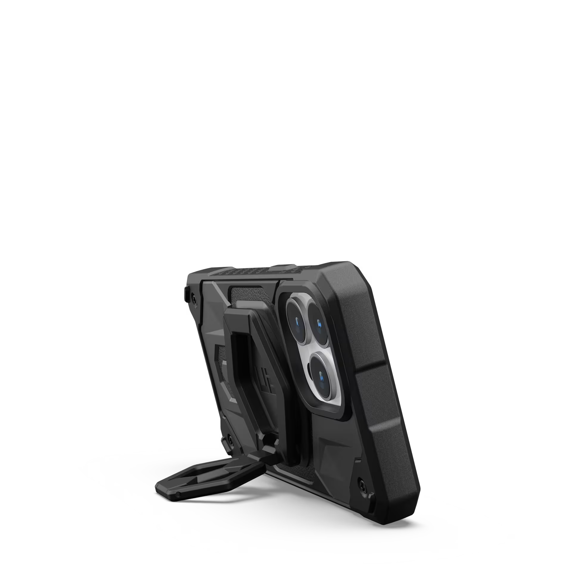 UAG Magnetic Phone Ring Stand for MagSafe Cases, 360° Rotating Kickstand & Finger Grip, Premium Metal Black