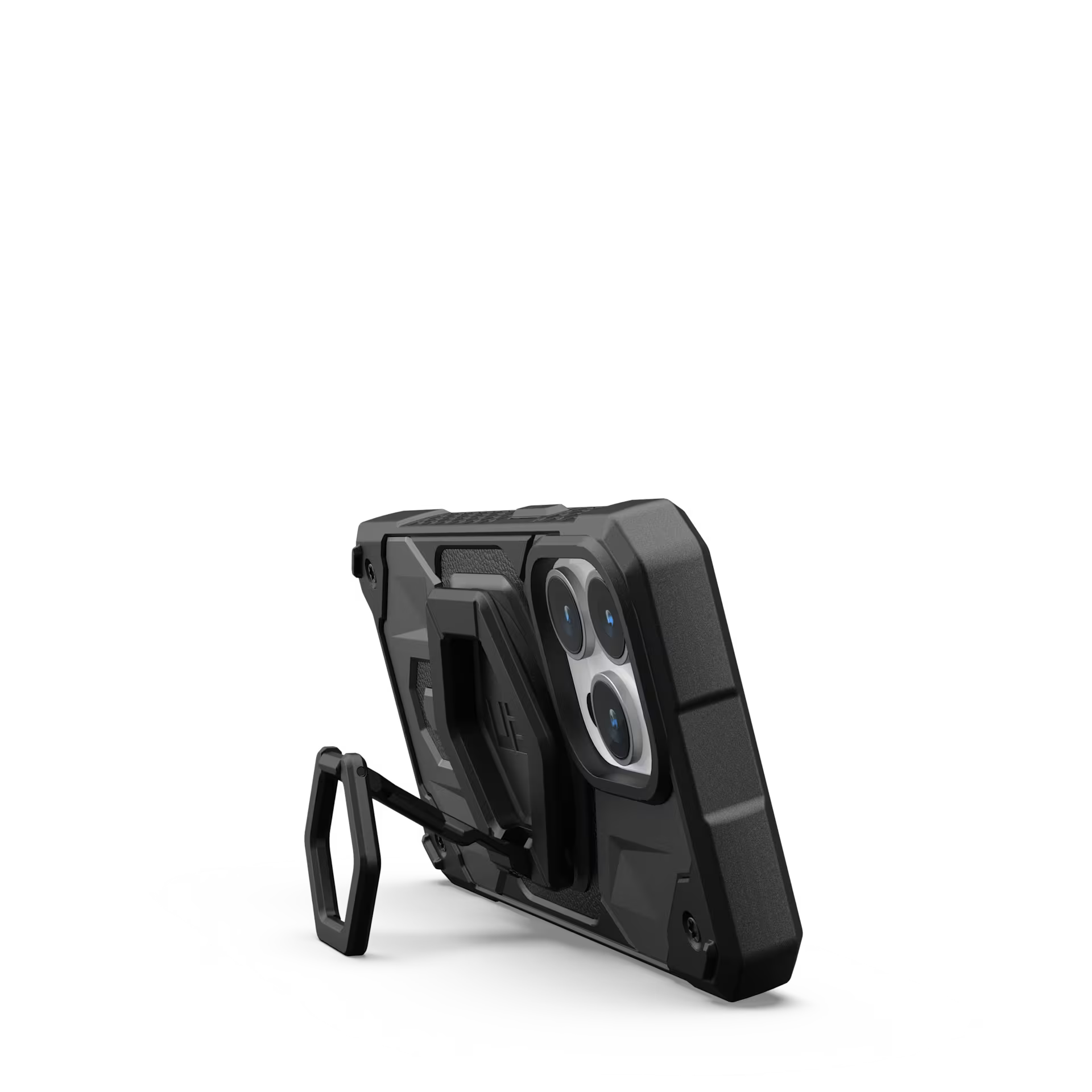 UAG Magnetic Phone Ring Stand for MagSafe Cases, 360° Rotating Kickstand & Finger Grip, Premium Metal Black