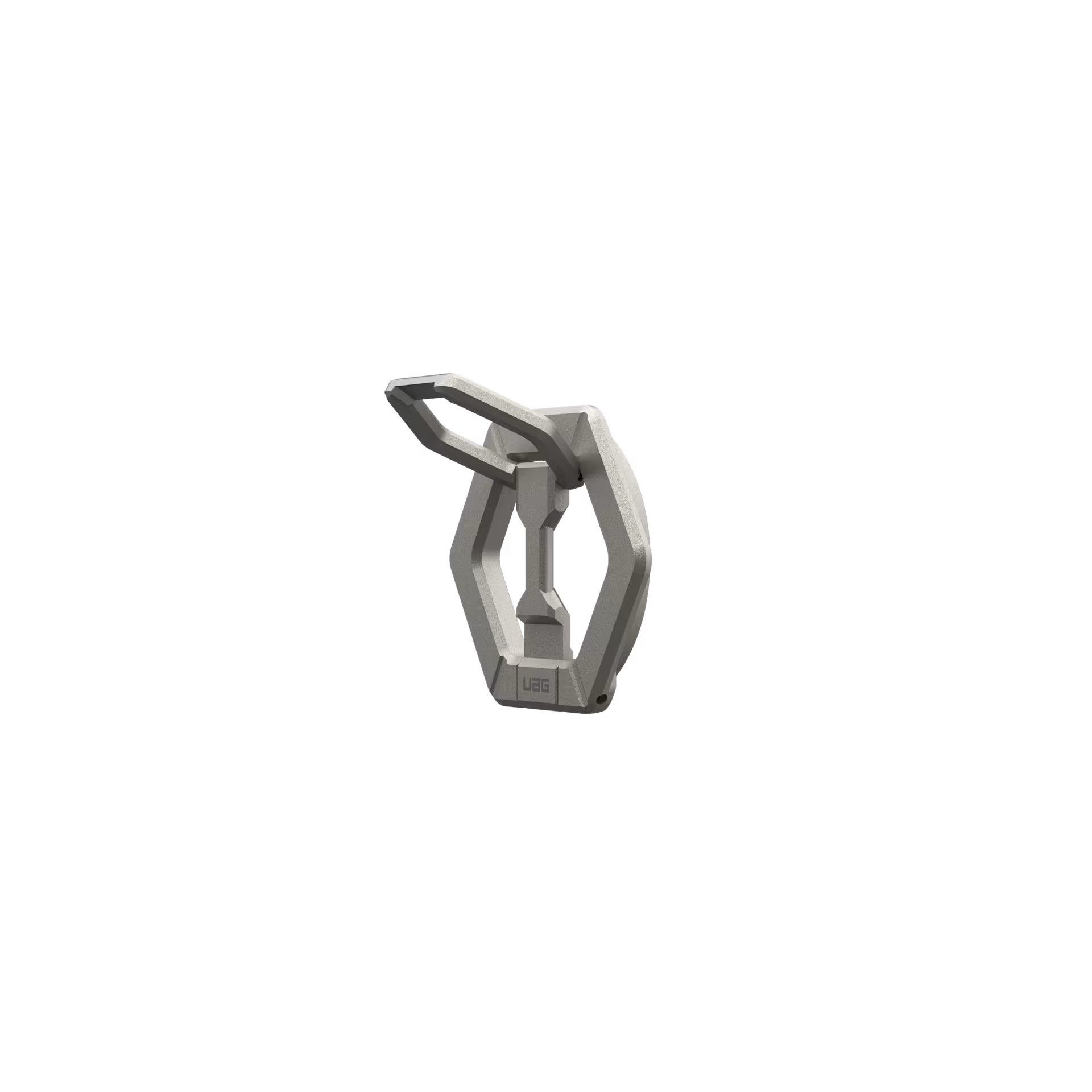 UAG Magnetic Phone Ring Stand for MagSafe Cases, 360° Rotating Kickstand & Finger Grip, Premium Metal Grey Titanium
