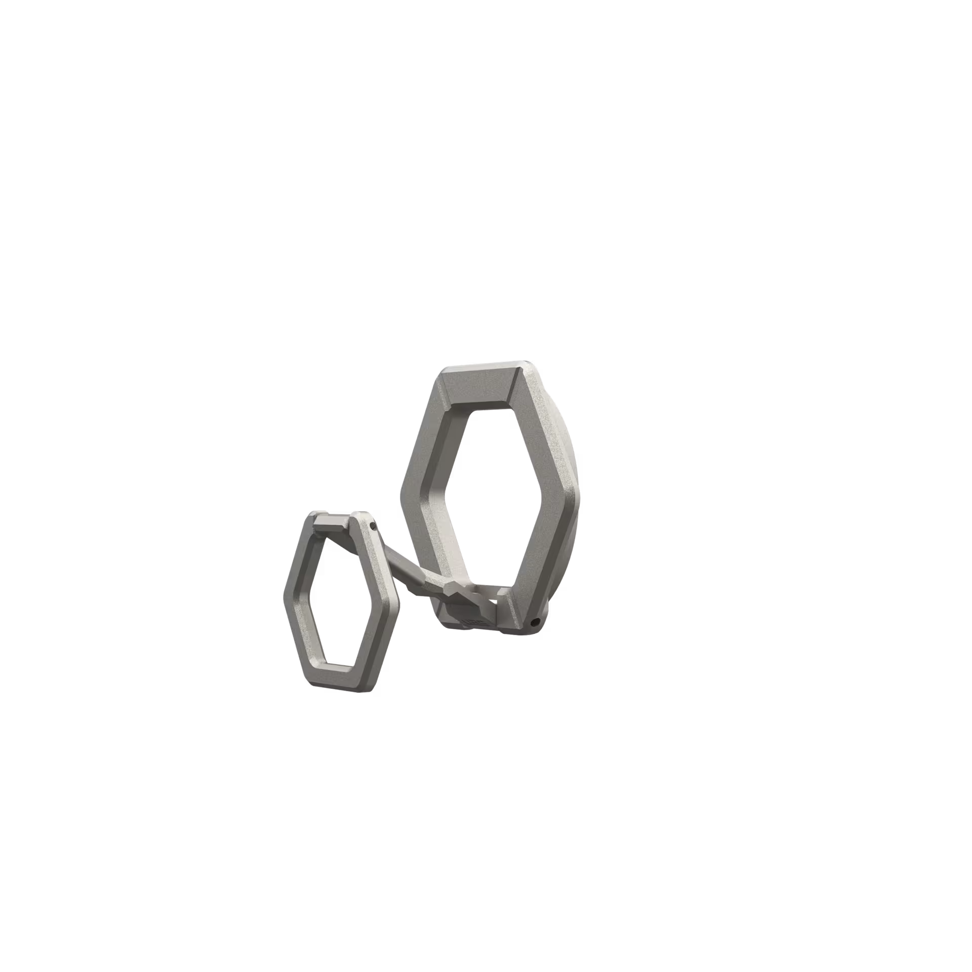 UAG Magnetic Phone Ring Stand for MagSafe Cases, 360° Rotating Kickstand & Finger Grip, Premium Metal Grey Titanium