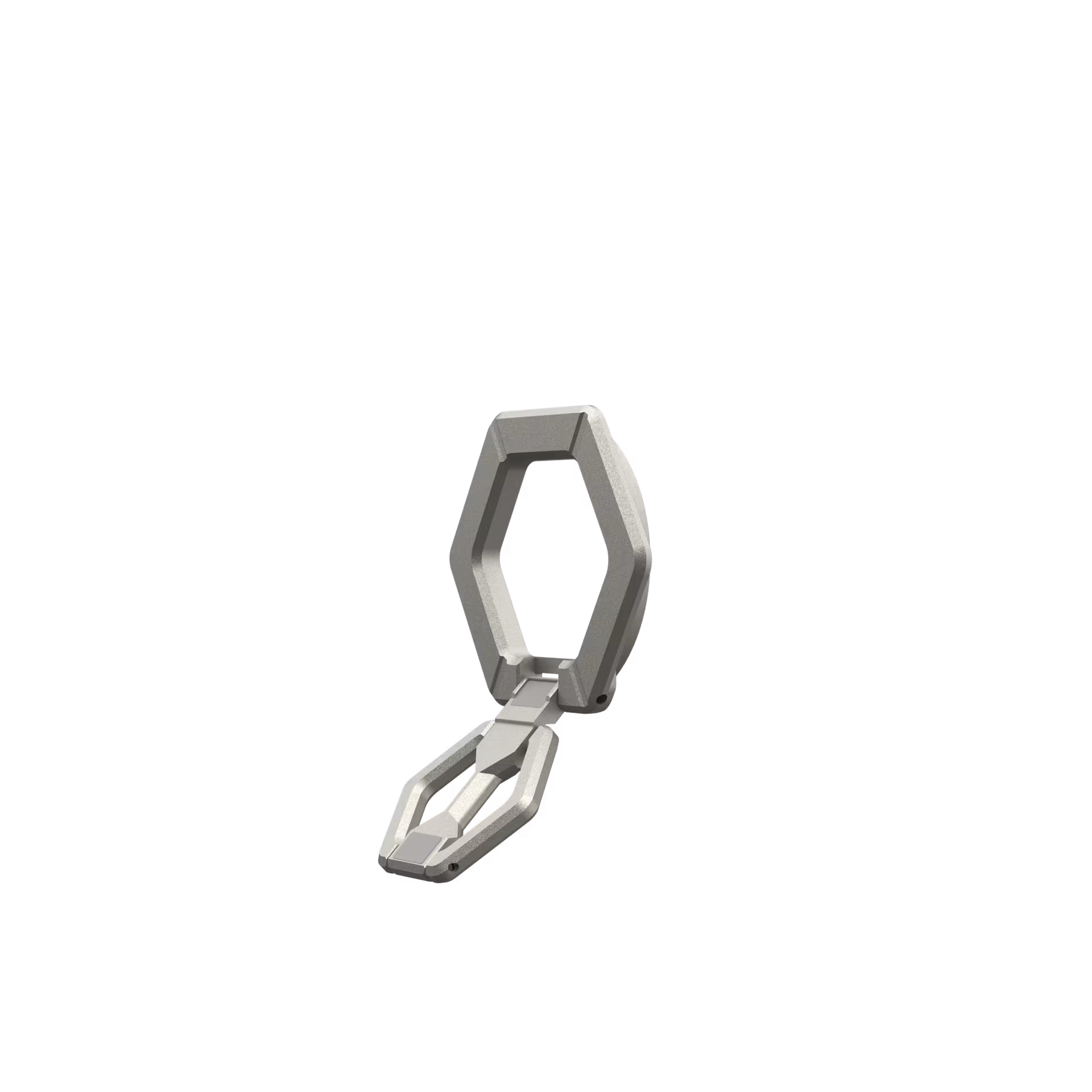 UAG Magnetic Phone Ring Stand for MagSafe Cases, 360° Rotating Kickstand & Finger Grip, Premium Metal Grey Titanium