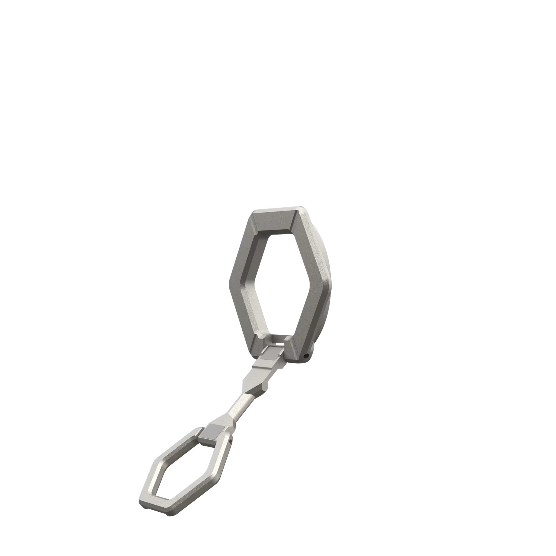 UAG Magnetic Phone Ring Stand for MagSafe Cases, 360° Rotating Kickstand & Finger Grip, Premium Metal Grey Titanium