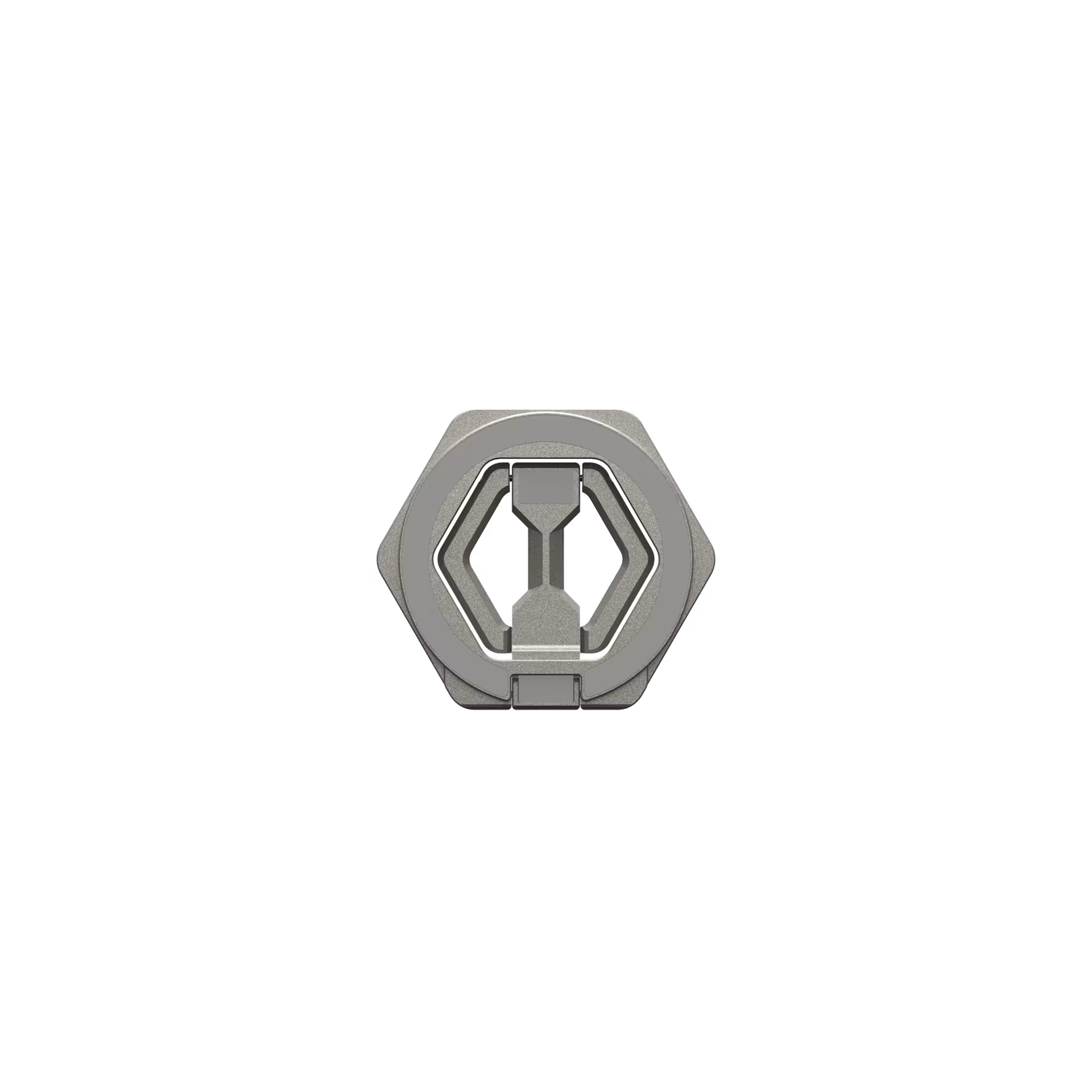 UAG Magnetic Phone Ring Stand for MagSafe Cases, 360° Rotating Kickstand & Finger Grip, Premium Metal Grey Titanium