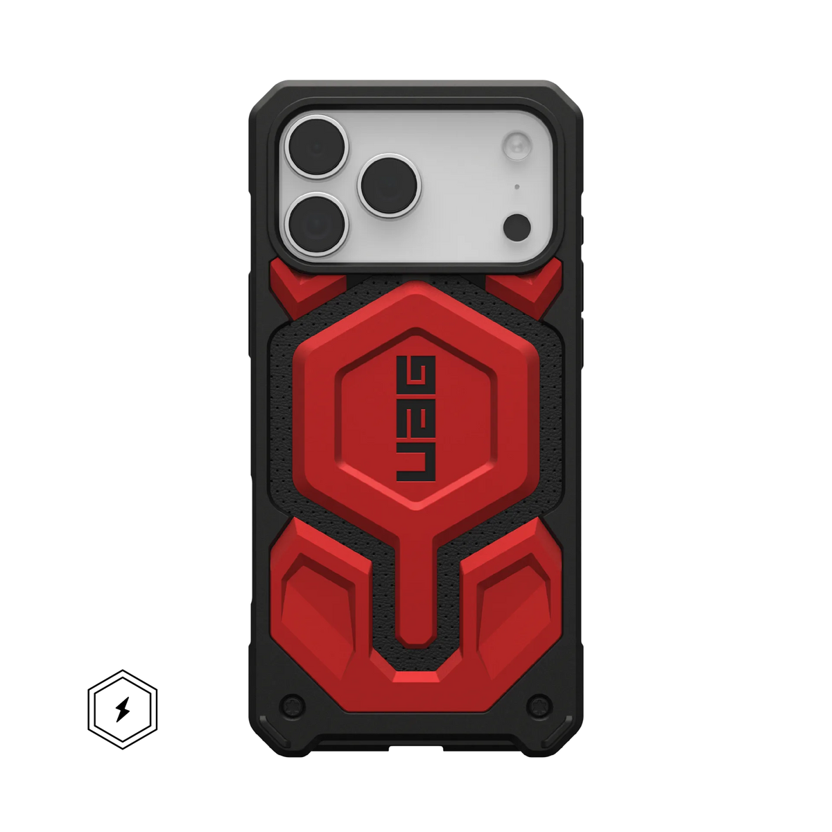 IPHONE 17 SERIES UAG IPHONE MONARCH PRO: MAGSAFE COMPATIBLE, RUGGED, SHOCKPROOF, PREMIUM PROTECTIVE COVER CRIMSON RED