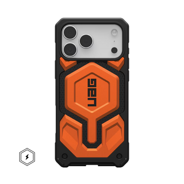 IPHONE 17 SERIES UAG IPHONE EXCLUSIVE MONARCH PRO: MAGSAFE COMPATIBLE, RUGGED, SHOCKPROOF, PREMIUM PROTECTIVE COVER ORANGE