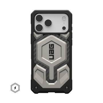 IPHONE 17 SERIES UAG IPHONE MONARCH PRO: MAGSAFE COMPATIBLE, RUGGED, SHOCKPROOF, PREMIUM PROTECTIVE COVER TITANIUM GREY