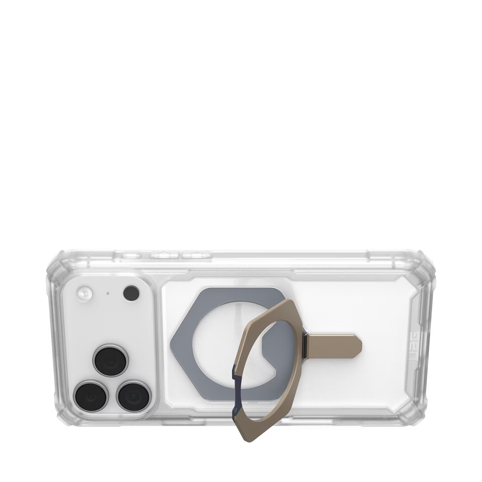 iPhone 17 Series Uag Plasma XTE Stand MagSafe ,Rugged Protective Case Clear/Titanium