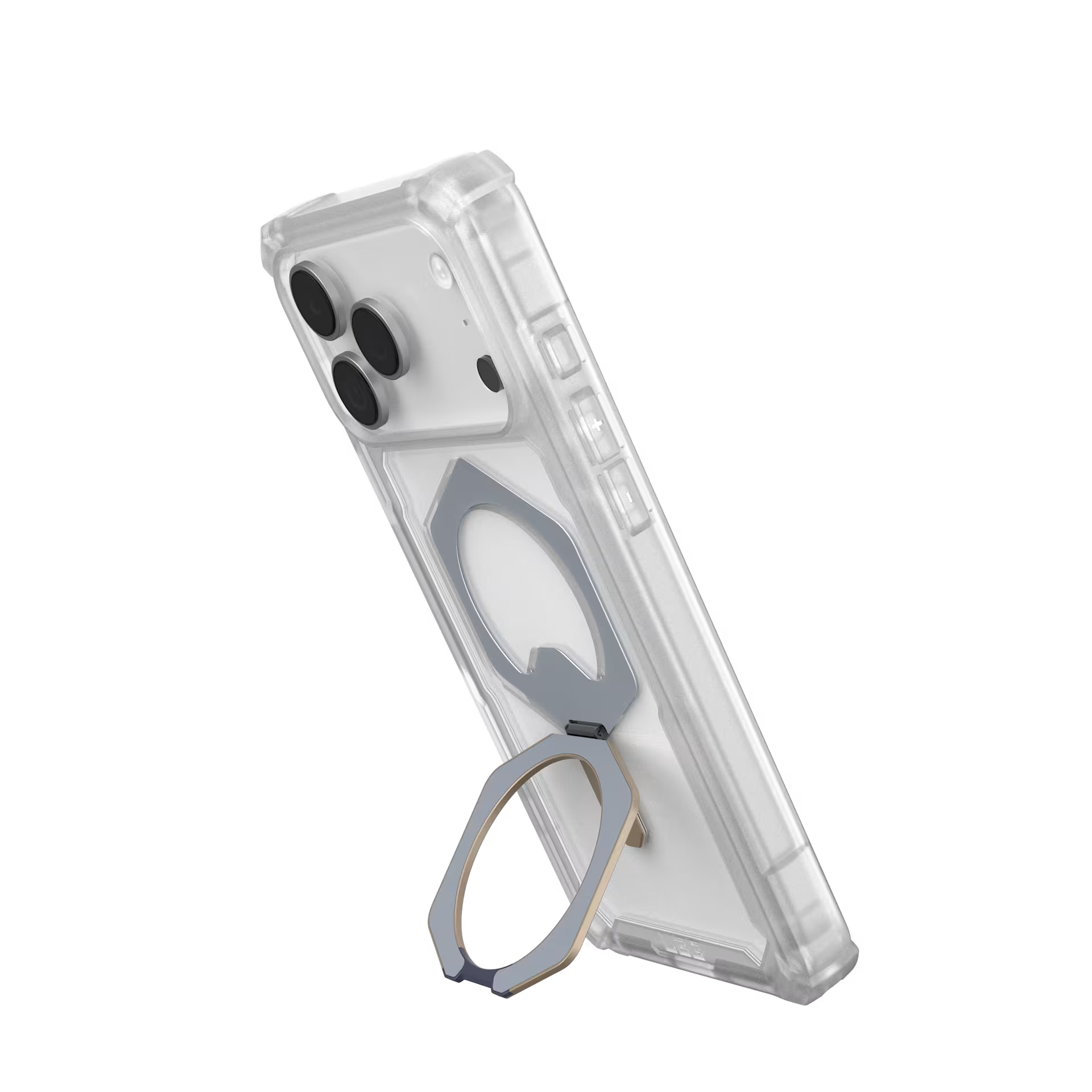 iPhone 17 Series Uag Plasma XTE Stand MagSafe ,Rugged Protective Case Clear/Titanium