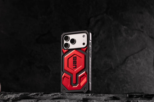 IPHONE 17 SERIES UAG IPHONE MONARCH PRO: MAGSAFE COMPATIBLE, RUGGED, SHOCKPROOF, PREMIUM PROTECTIVE COVER CRIMSON RED