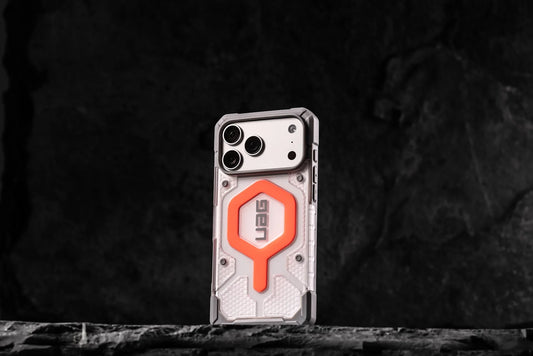 iPhone 17 Series Uag Magsafe pathfinder Armor Lightweight Slim Case For Iphone Military Drop Tested  Transparent Orange
