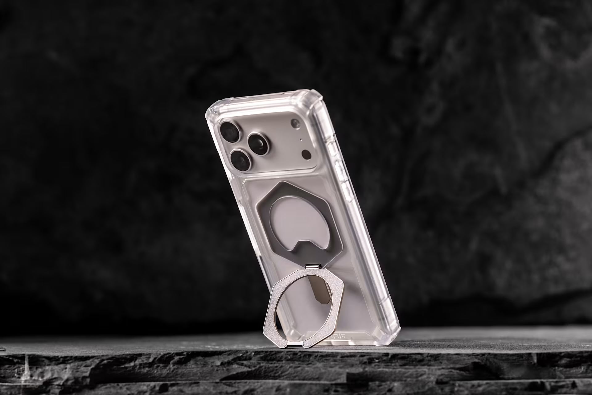 iPhone 17 Series Uag Plasma XTE Stand MagSafe ,Rugged Protective Case Clear/Titanium