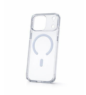 iPhone 17 Series Crystal Ice Clear Transparent Case With Built-In Magnetic Ring & Capacitive Camera Control Button Hard PC Back Slim Protective Cover Ice Clear