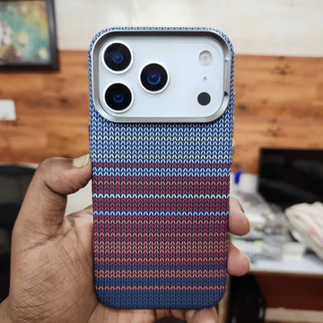 iPhone 17 Pro & 17 Pro Max 0.8mm Ultrathin Carbon Fiber Texture Case with Magsafe Blue