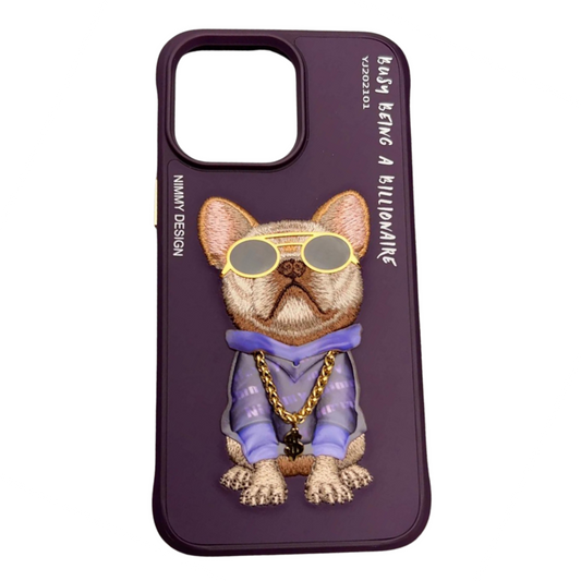Nimmy Premium 3D Dog Case For iPhone Color Purple