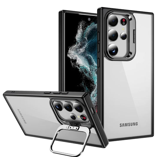 Samsung S24/S24 Ultra Camera Stand Case With Metal Key