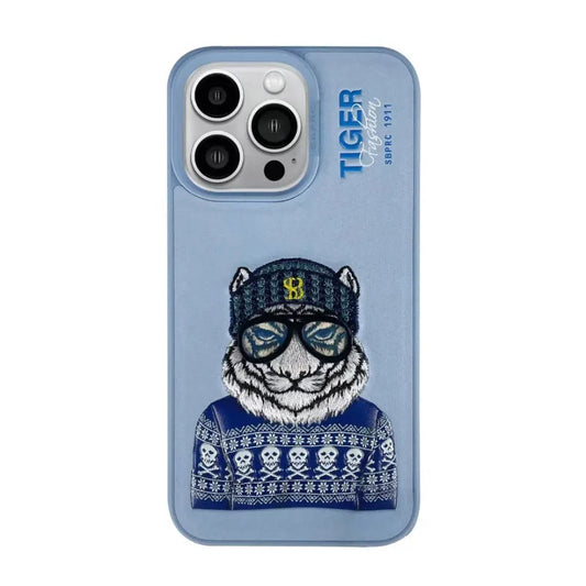 Santa Barbara Fergus Series Lion Face Premium Case For iPhone -Color Sky